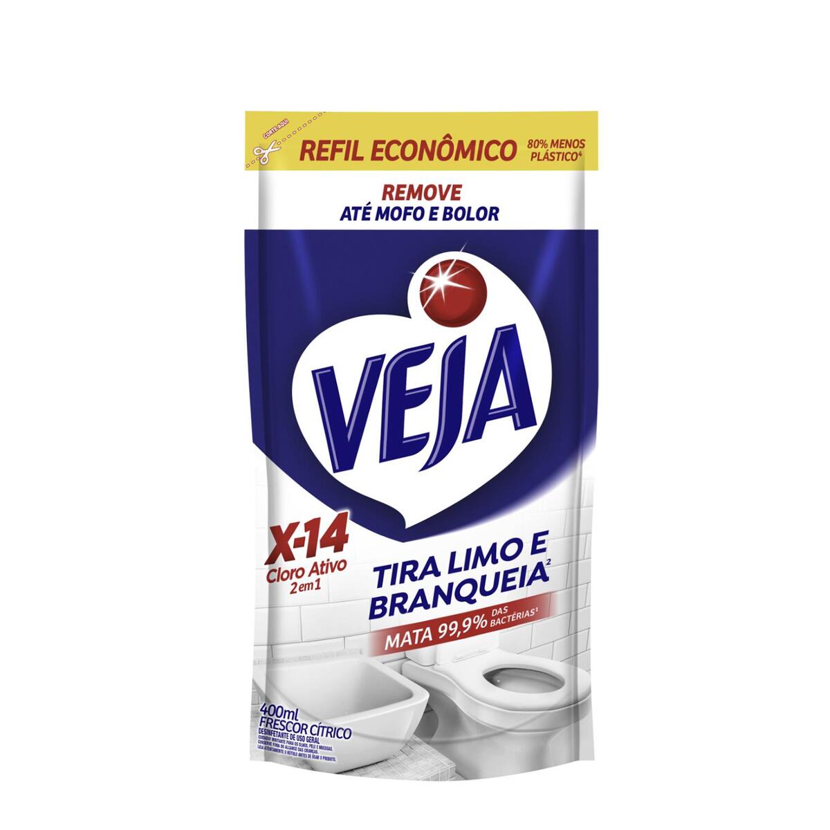 7891035001505 - Tira Limo veja Banheiro X14 400ml Refil Economico - 1